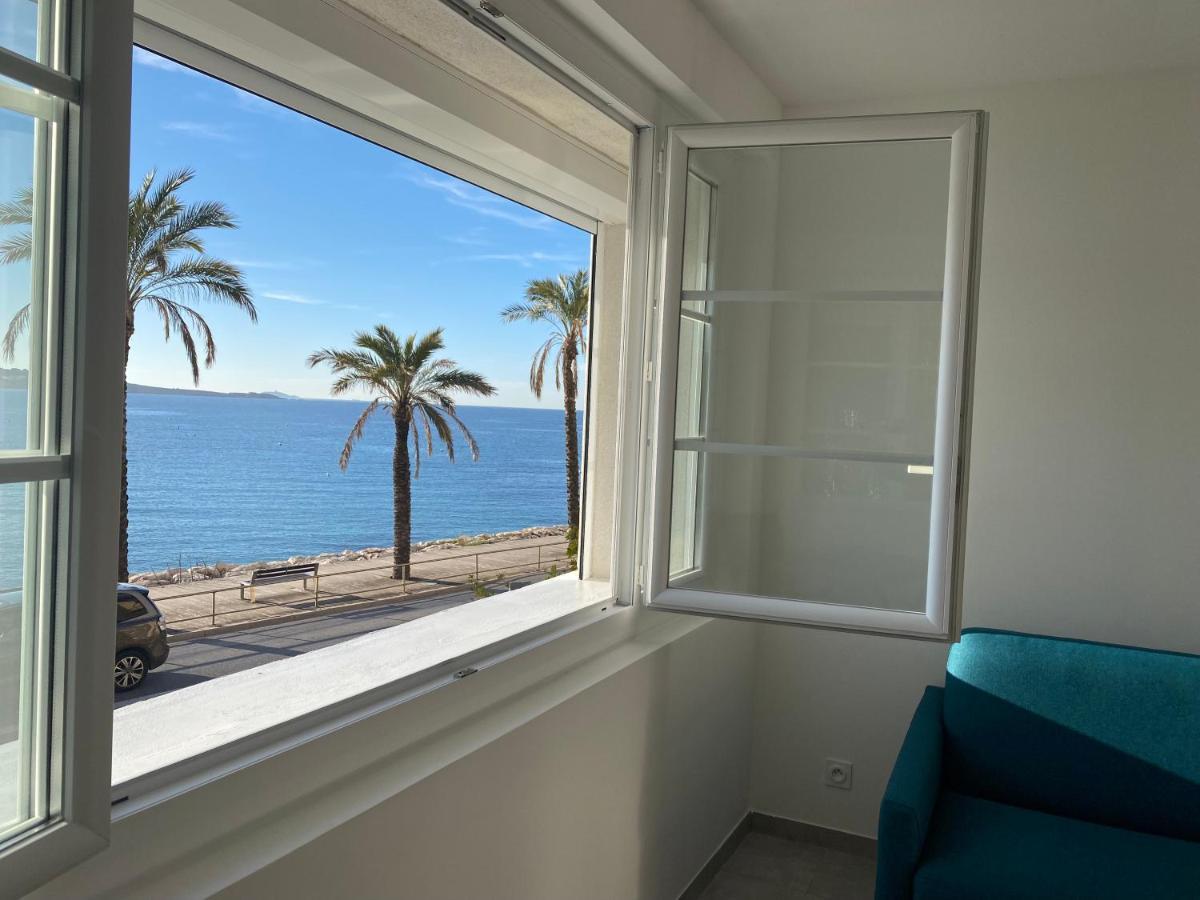 Splendide Studio Miramar Vue Mer Avec Terrasse バンドール エクステリア 写真